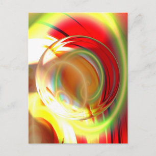 Digitale Abstracte computerverf Briefkaart