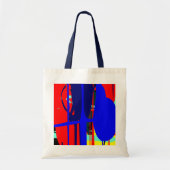 Digitale abstracte expressionist 02 tote bag (Voorkant)