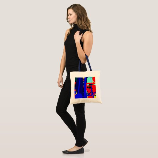 Digitale Abstracte expressionist 03 Tote Bag (Voorkant (model))