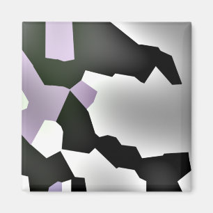 Digitale Abstracte kunst met gefragmenteerde droom Magneet