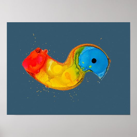 Digitale Abstracte kunst Poster (Voorkant)