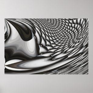 Digitale Abstracte kunst Poster Print