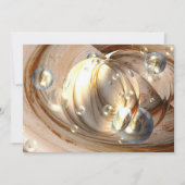 Digitale Abstracte kunstuitnodiging Kaart (Voorkant)