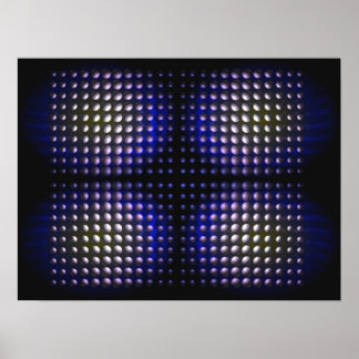 Digitale abstracte supernatuurlijke vormgeving op  poster