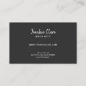 Digitale Abstracte vormgeving met Gold Details Visitekaartje (Achterkant)