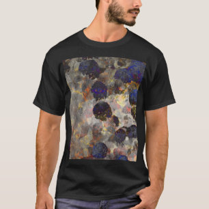 Digitale achtergrondkunst van het bloempatroon t-shirt