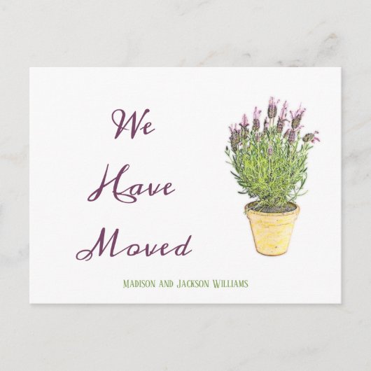 Digitale adreswijziging | Verplaatsingsaankondigin Briefkaart (Voorkant)