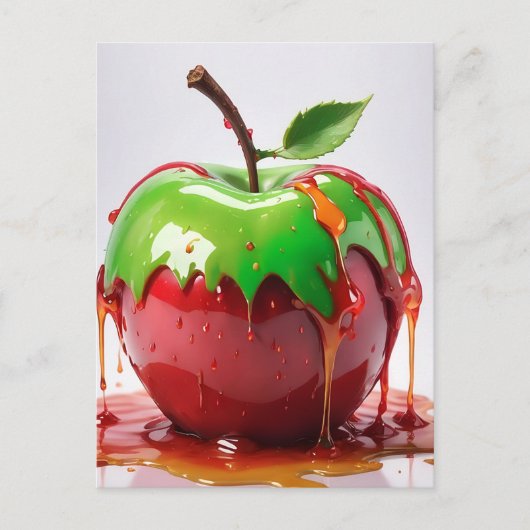 Digitale Apple-kunst Briefkaart (Voorkant)