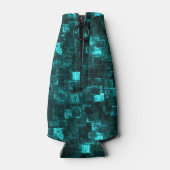 Digitale Aqua Glimmer-Tegels Flesjeskoeler (Achterkant)