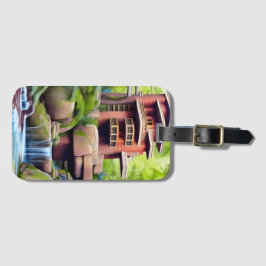 Digitale architectuur bagagelabel