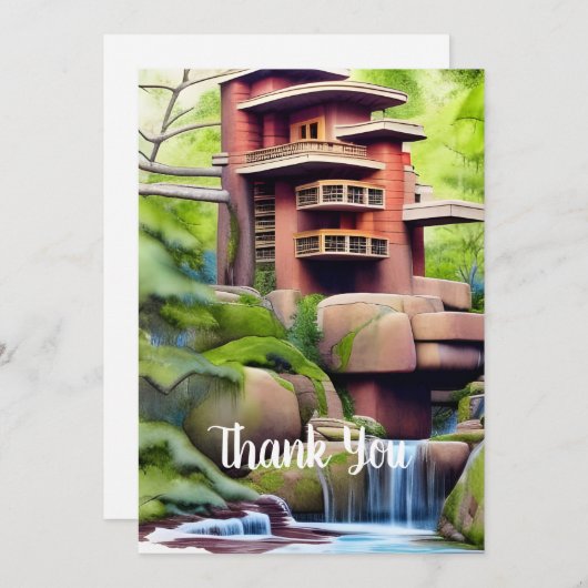 Digitale architectuur bedankkaart (Voorkant / Achterkant)