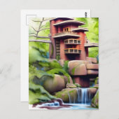 Digitale architectuur briefkaart (Voorkant / Achterkant)