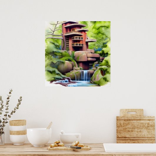 Digitale architectuur poster (Keuken)