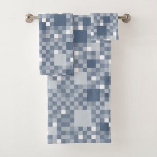 Digitale Avio Pixelated Little Squares Bad Handdoek