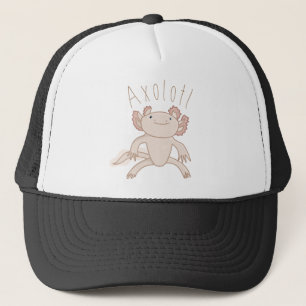 Digitale Axolotl-illustratie, Cute Animal Trucker Pet