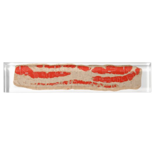 Digitale Bacon Strip Naambordje (Voorkant)