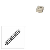 Digitale Base-10-indeling Rubberstempel (Gestempeld)