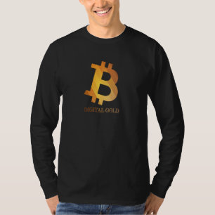 Digitale bitmunt Digital Gold Crypto Currency Asse T-shirt