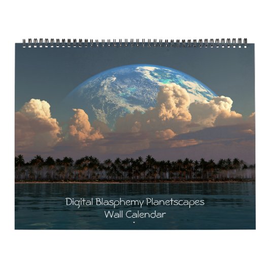 Digitale Blasfemie Planetscapes Muur Kalender (Hoes)