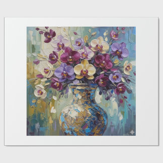 Digitale bloemcompositie cadeaupapier