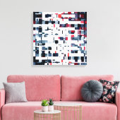 Digitale blokken canvas afdruk (Insitu (Woonkamer))