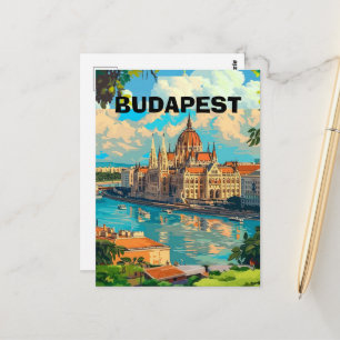 Digitale BUDAPEST Verrassingsreis Ticket, Hongarij Briefkaart