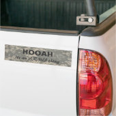 digitale camo HOOAH, een ARMY-ding Bumpersticker (Op Truck)