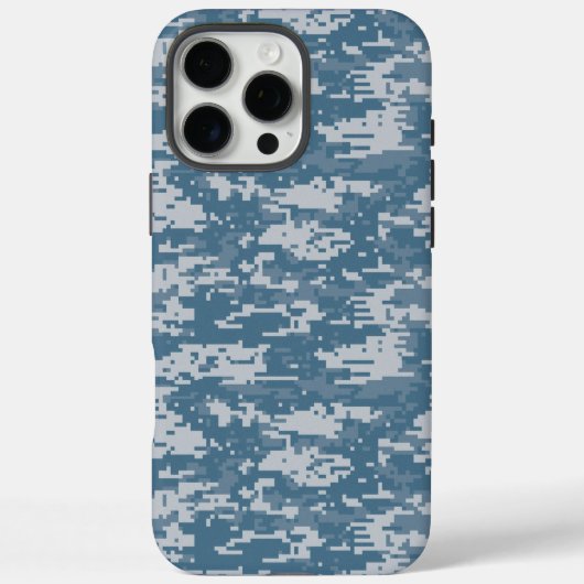 Digitale Camo Navy Blue Case-Mate iPhone Case (Achterkant)