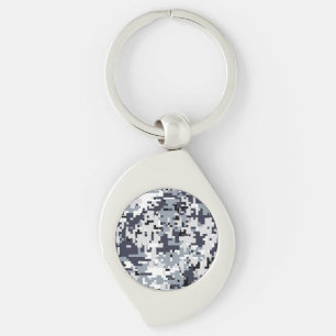 Digitale camouflage in stedelijke stijl sleutelhanger