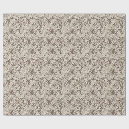 Digitale camouflage in woestijnstijl cadeaupapier (Vlak)