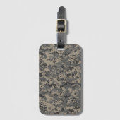 Digitale camouflage militaire leger pixel camo pri bagagelabel (Voorkant (verticaal))