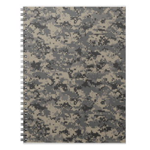 Digitale camouflage militaire leger pixel camo pri notitieboek