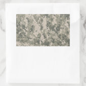 digitale camouflage rechthoekige sticker (Tas)