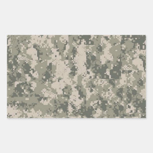 digitale camouflage rechthoekige sticker