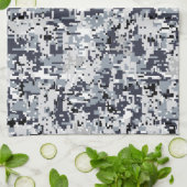 Digitale Camouflage voor stedelijke stijl Theedoek (Gevouwen)