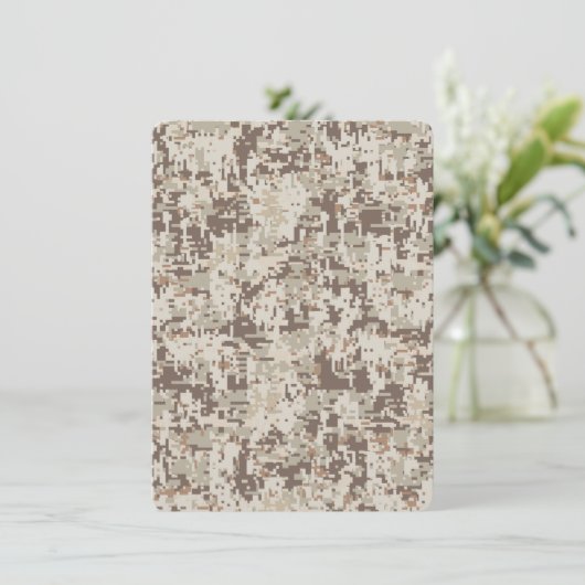 Digitale camouflage voor woestijn Beige Style (Staand voorkant)