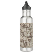 Digitale camouflage voor woestijn Beige Style Waterfles (Rechts)