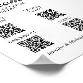 digitale ceremonie&zitplaatsen&bar&menu qr-code poster (Hoek)