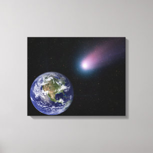 Digitale composiet van comet naar Ea Canvas Afdruk
