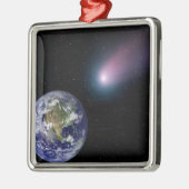 Digitale composiet van comet naar Ea Metalen Ornament (Links)