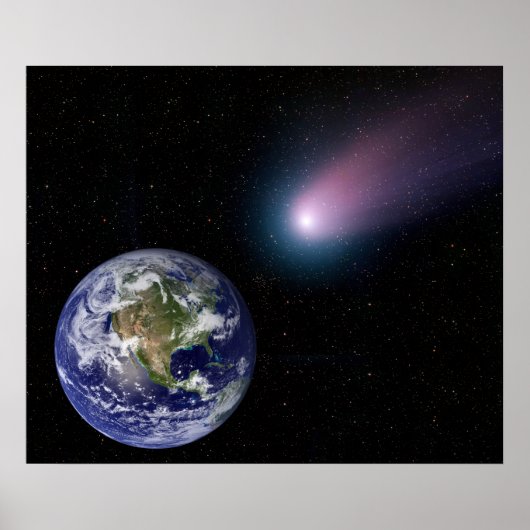 Digitale composiet van comet naar Ea Poster (Voorkant)