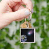 Digitale composiet van comet naar Ea Sleutelhanger (Hand)