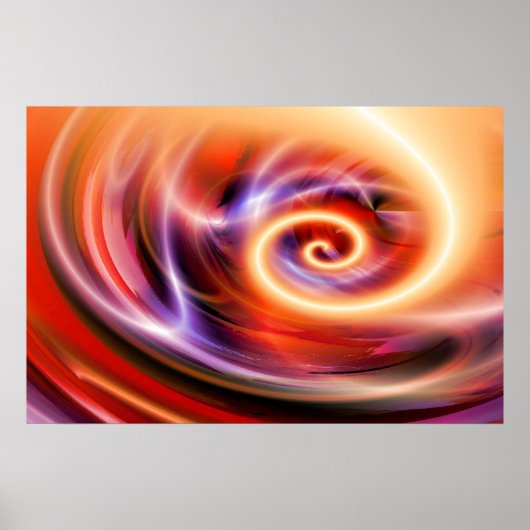 Digitale computer kunst Posters - Abstracte kunst  (Voorkant)
