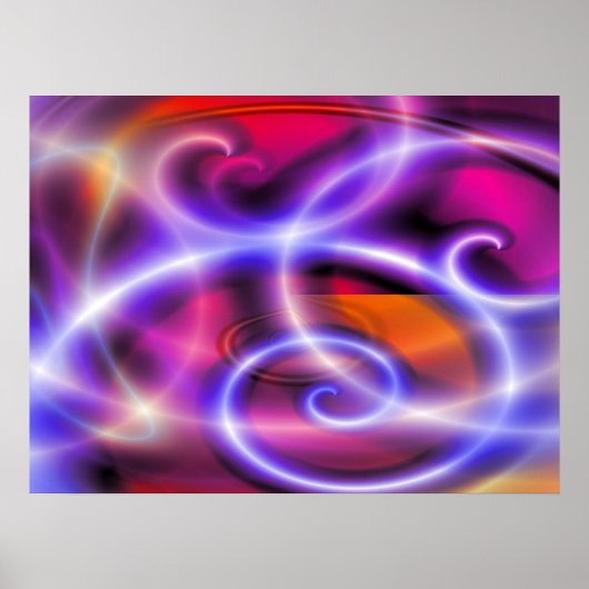Digitale computerkunst - Abstract modern creatief Poster (Voorkant)