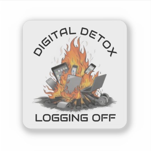 Digitale Detox Sticker (Voorkant)