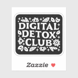 Digitale detoxclub mindfulness herinnering sticker