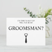 Digitale Download Groomsman Kaart, Groomsmen & Bes Kaart (Staand voorkant)
