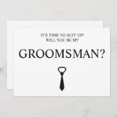 Digitale Download Groomsman Kaart, Groomsmen & Bes Kaart (Voorkant / Achterkant)