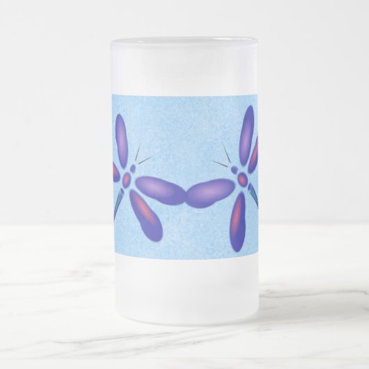 Digitale Dragonfly Blue Summer Mok (Center)