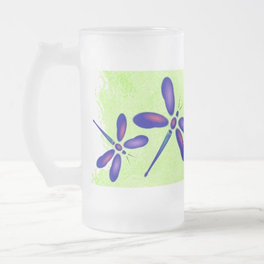 Digitale Dragonfly Limoen Summer Mok (Links)